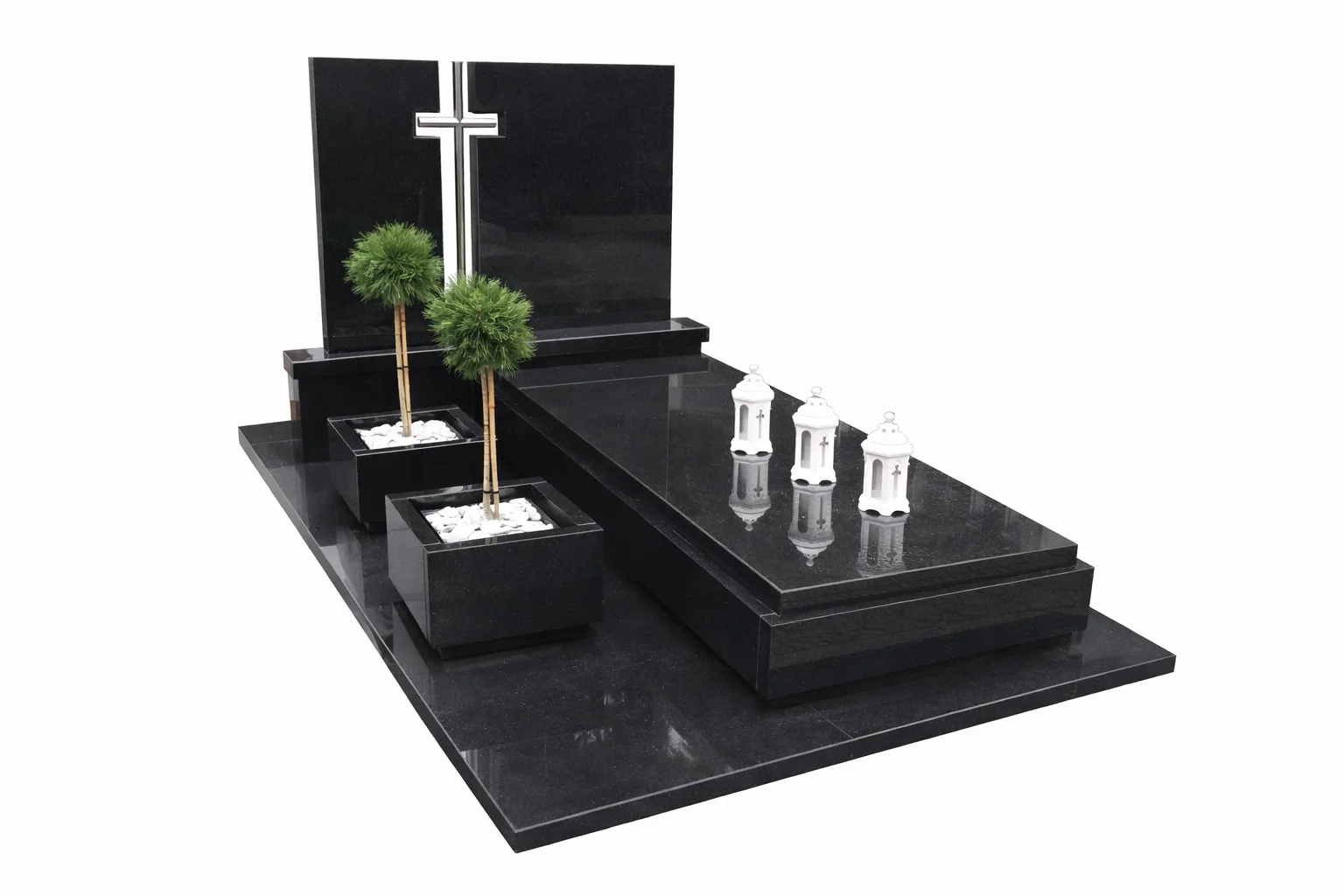 Realizacja kamieniarstwa Mikoszewo - nagrobki podwojne